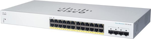 מתג מנוהל Cisco CB220 24P Port 1GB+4XSFP