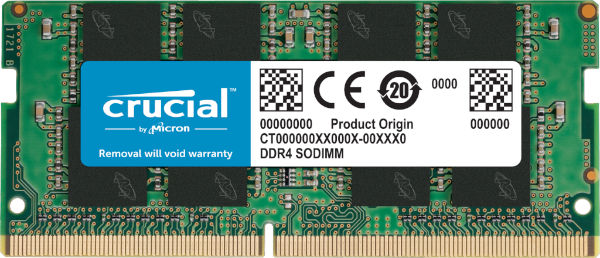 זכרון לנייד Crucial 32GB 3200Mhz DDR4 CL22 SODIM