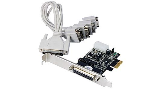 STLAB PCI-E CARD RS232 4 PORTS WITH POWER FOR POS WITH FAN OUT CABLE (1 TO 4) LOW PROFILE BRACKET