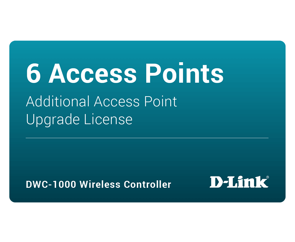 D-LINK DWC-1000 CONTROLLER LICENSE FOR ADDITIONAL 6 ACCESS POINT