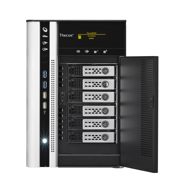 THECUS LARGE BUSINESS 6-BAY MINI-TOWER ADVANCED NAS WITH OPTIONAL 10GB LAN