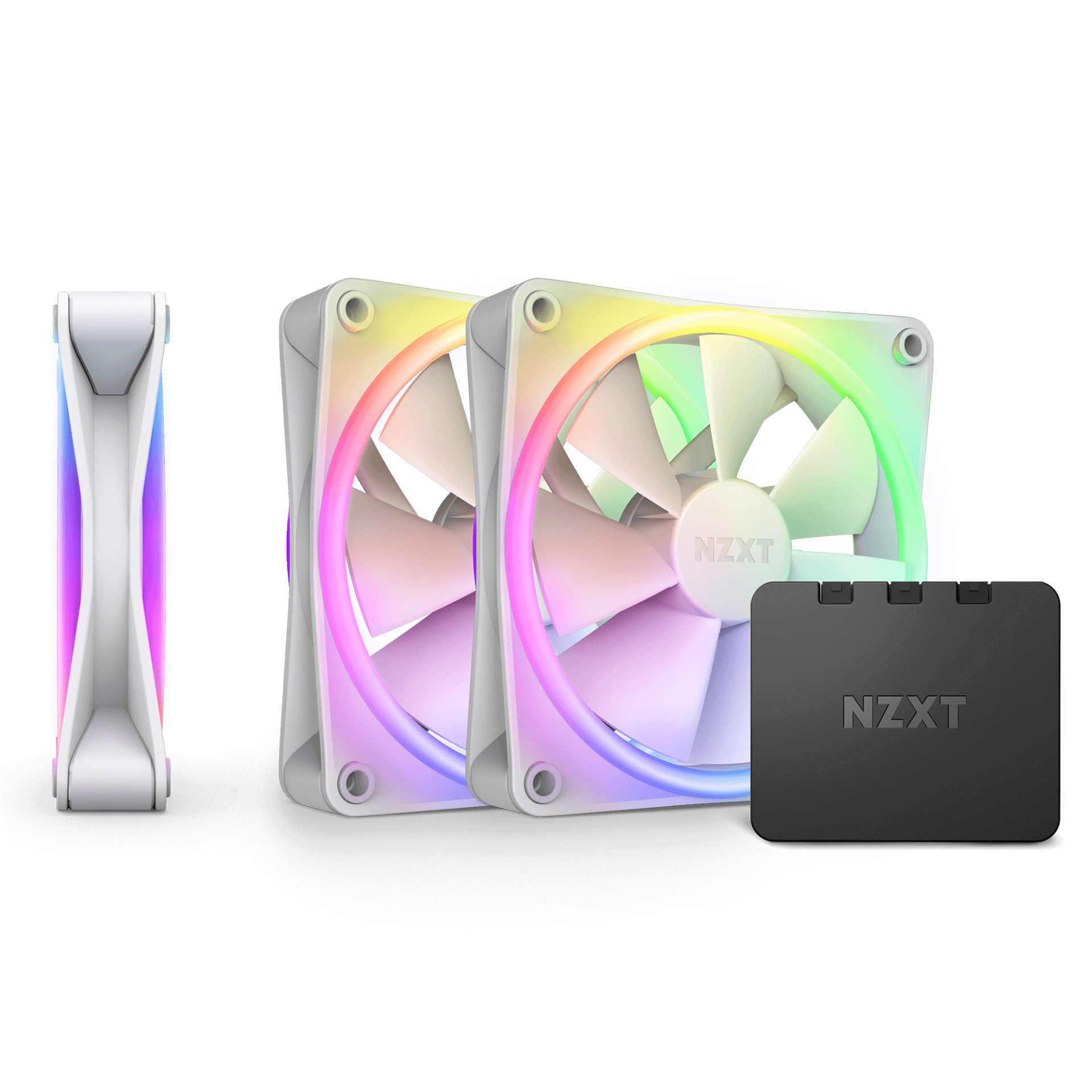 NZXT F120 RGB DUO TRIPLE PACK WHITE 3-FANS