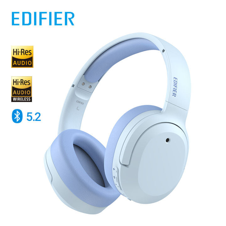 אוזניות קשת אלחוטיות עם ביטול רעשים אדיפייר EDIFIER W820NB PLUS בצבע כחול