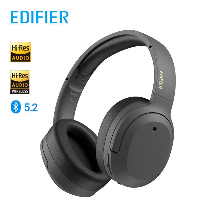 אוזניות קשת אלחוטיות עם ביטול רעשים אדיפייר EDIFIER W820NB PLUS בצבע אפור