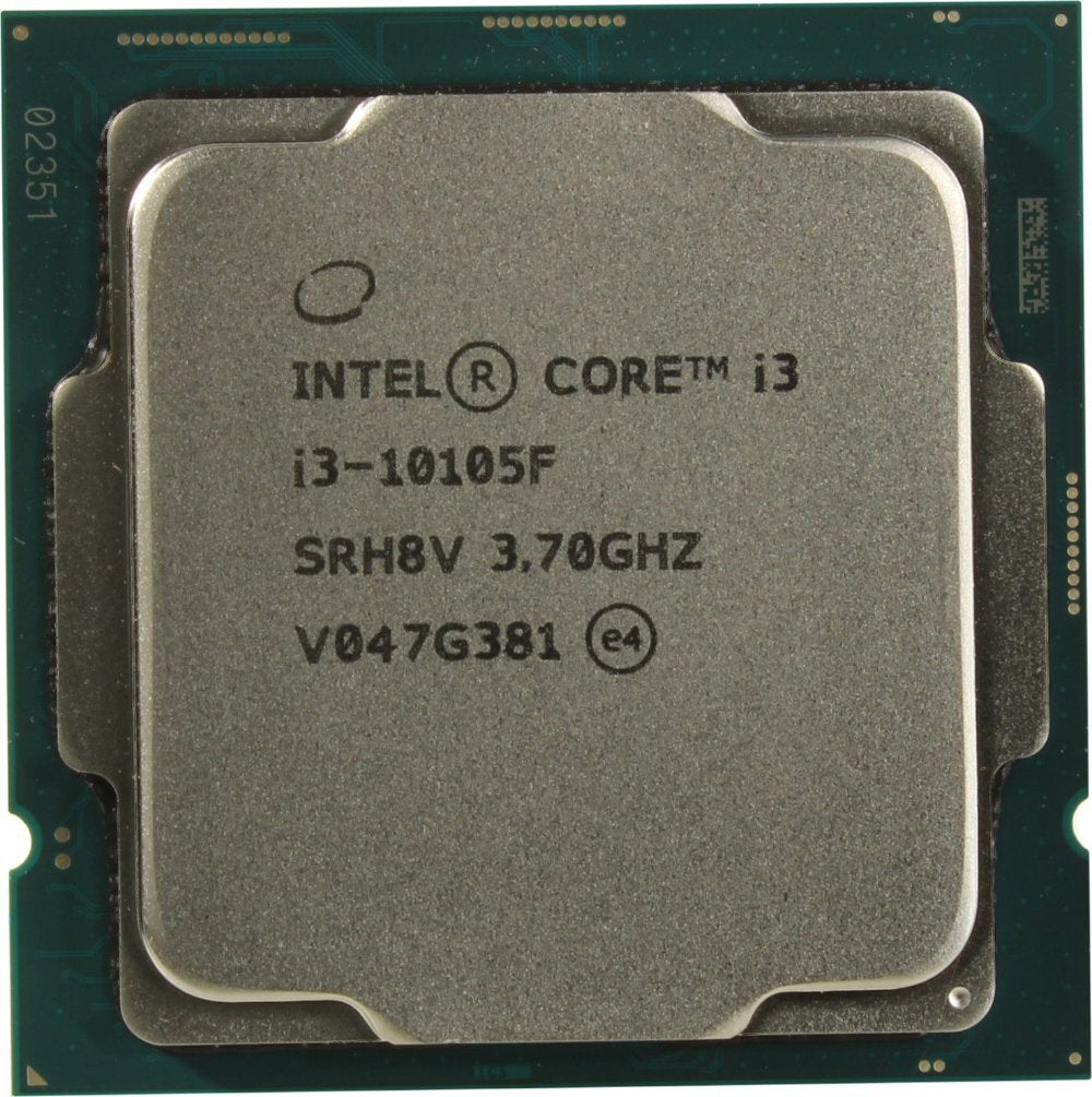 מעבד דור Intel Core i3-10105F Tray NO GPU up to 4.40 GHz 65W  10