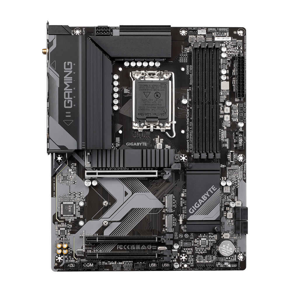 לוח למעבדי אינטל Gigabyte B760 Gaming X AX 1.2 DDR5 ATX WIFI6