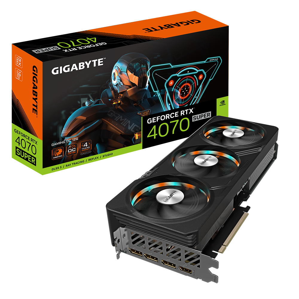 כרטיס מסך Gigabyte GeForce RTX 4070 Super Gaming OC 12GB