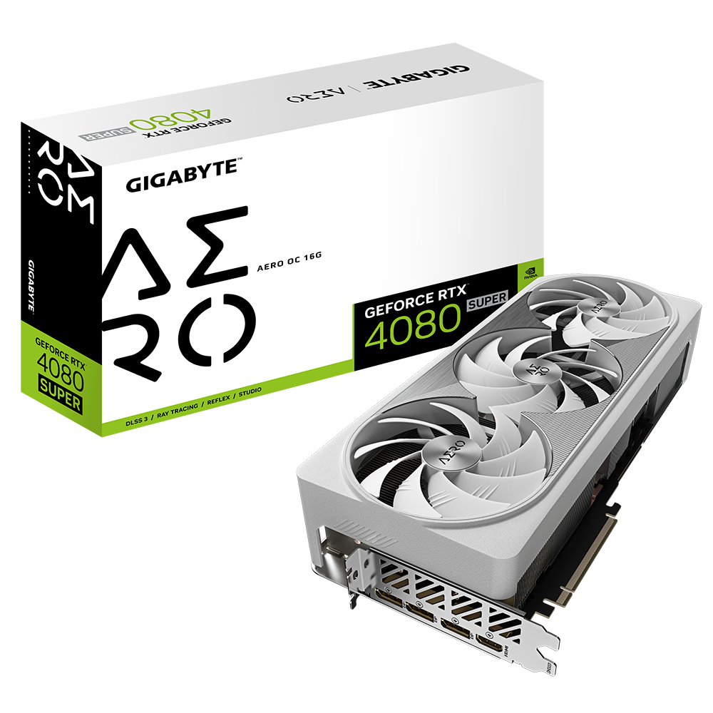 כרטיס מסך Gigabyte GeForce RTX 4080 SUPER AERO OC 16GB