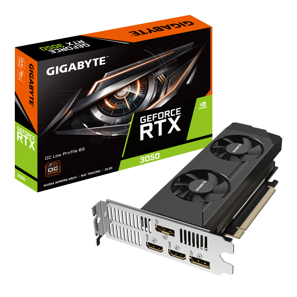 כרטיס מסך Gigabyte GeForce RTX 3050 6GB Low Profile