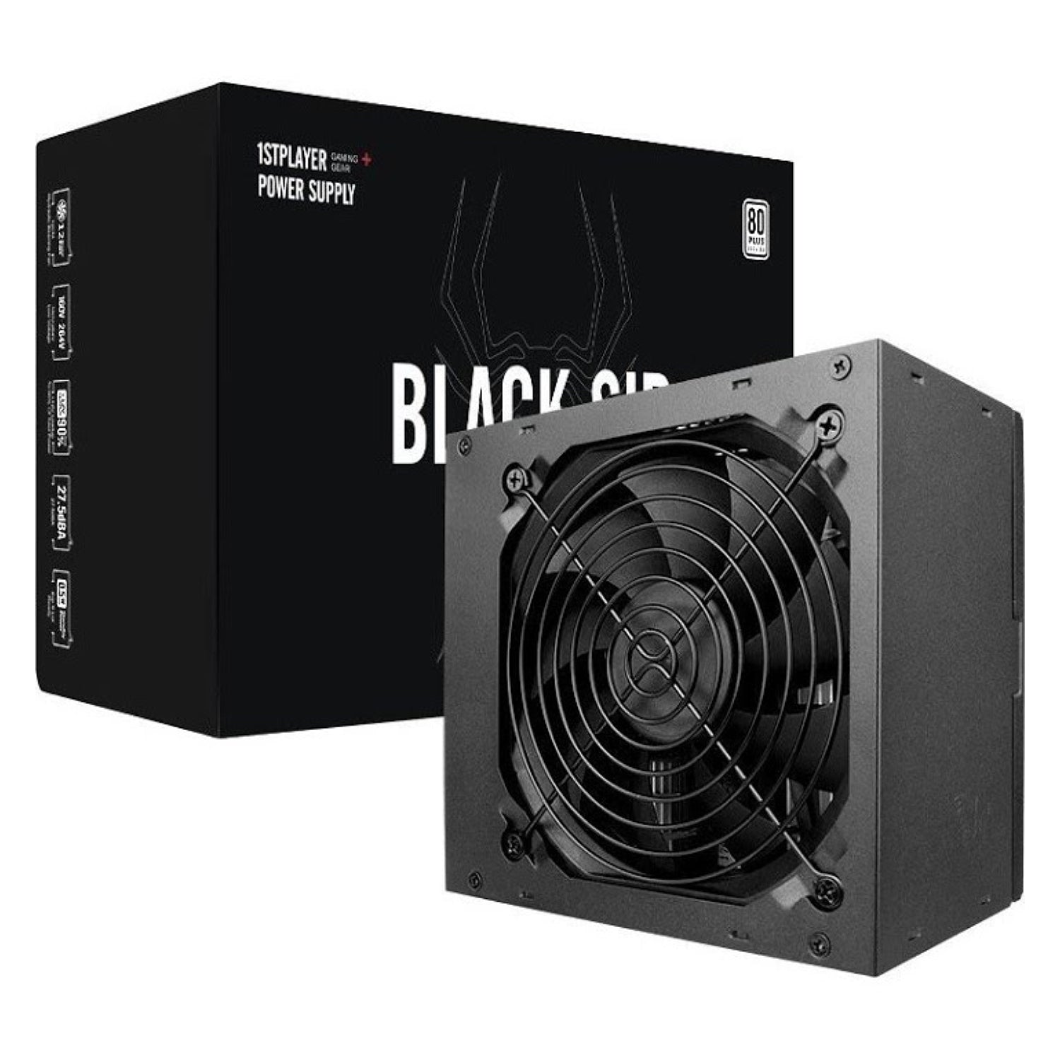 1StPlayer BLACK SIR 600W 80 + Power Supply