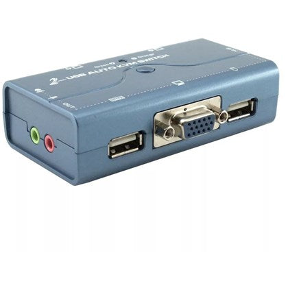 2 PORT USB / VGA KVM SWITCH Gold Touch