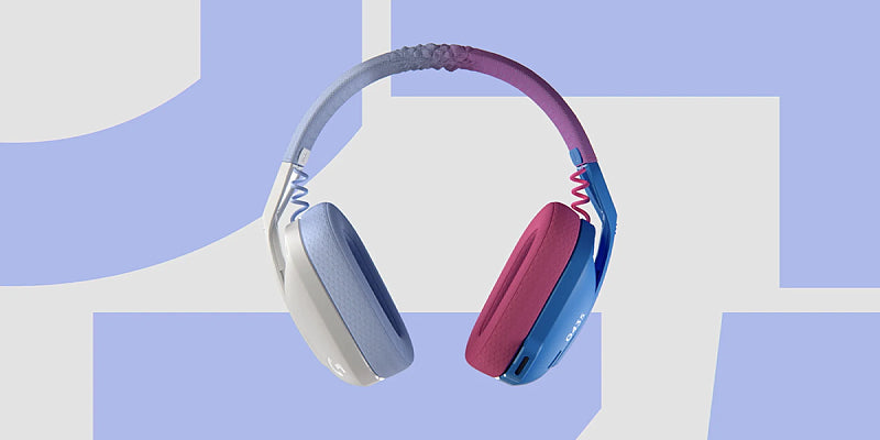 אוזניות קשת אלחוטיות לגיימינג Logitech G435 Lightspeed צבע לבן