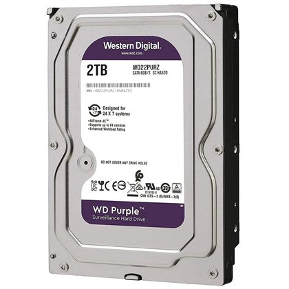 2TB PURPLE SATA III -5400/256MB/WD22PURZ WD