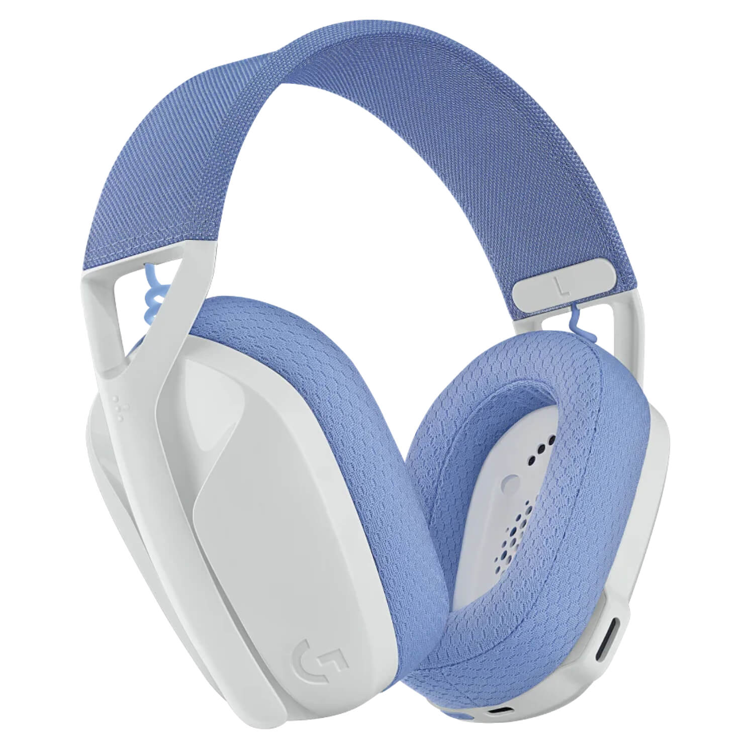 אוזניות קשת אלחוטיות לגיימינג Logitech G435 Lightspeed צבע לבן