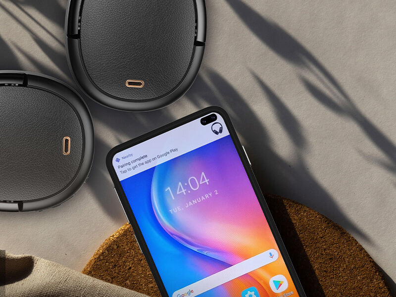 אוזניות קשת אלחוטיות עם ביטול רעשים אדיפייר EDIFIER WH950NB בצבע שחור