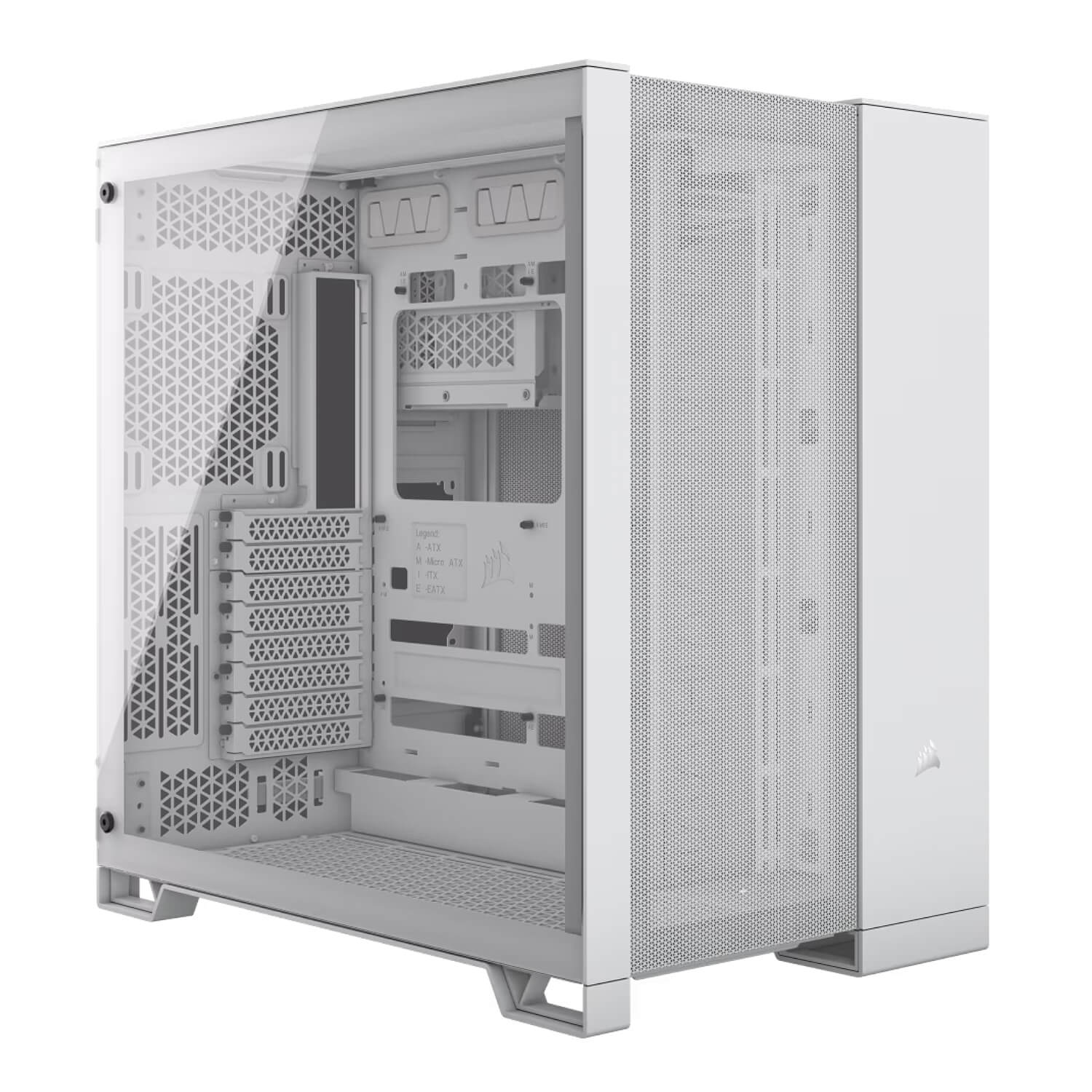 CORSAIR 6500D AIRFLOW TEMPERED GLASS MID-TOWER CASE WHITE