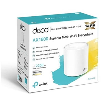 ACCESS POINT DECO X20 AX1800 MESH 3-PACK TP-LINK