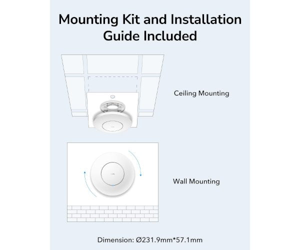 אקסס פויינט Cudy AP1300 Wireless Access Point Mesh Wall Mount