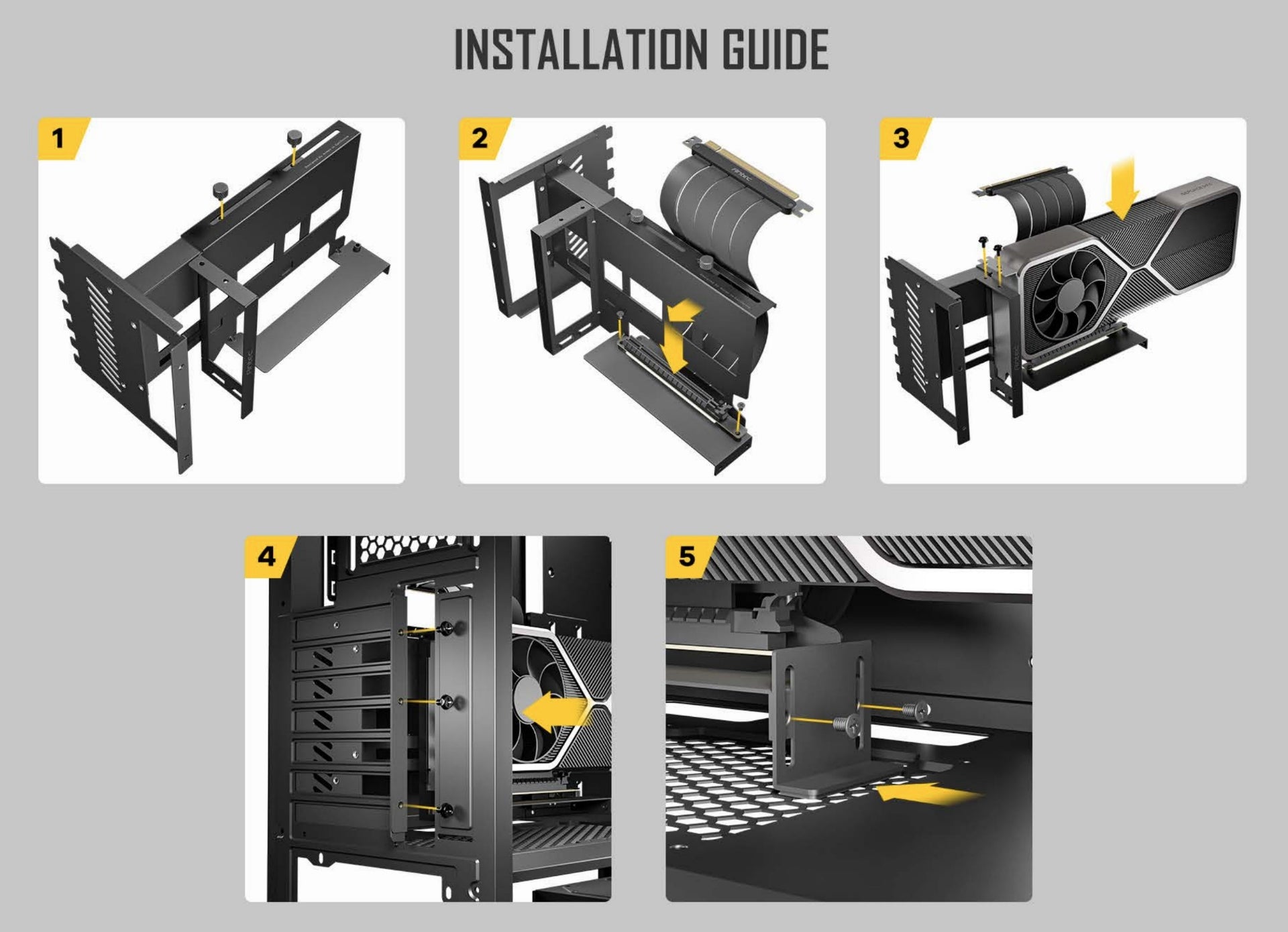 ANTEC PCIE4 VERTICAL GPU BRACKET BLACK - Cryptech