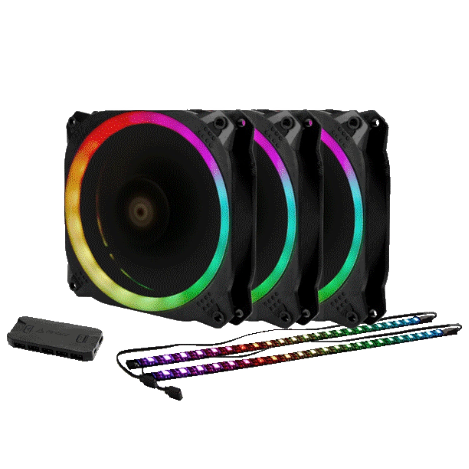 ANTEC PRIZM 120 ARGB 3 + 2 + C 3 IN 1 PACK WITH FAN CONTROLLER
