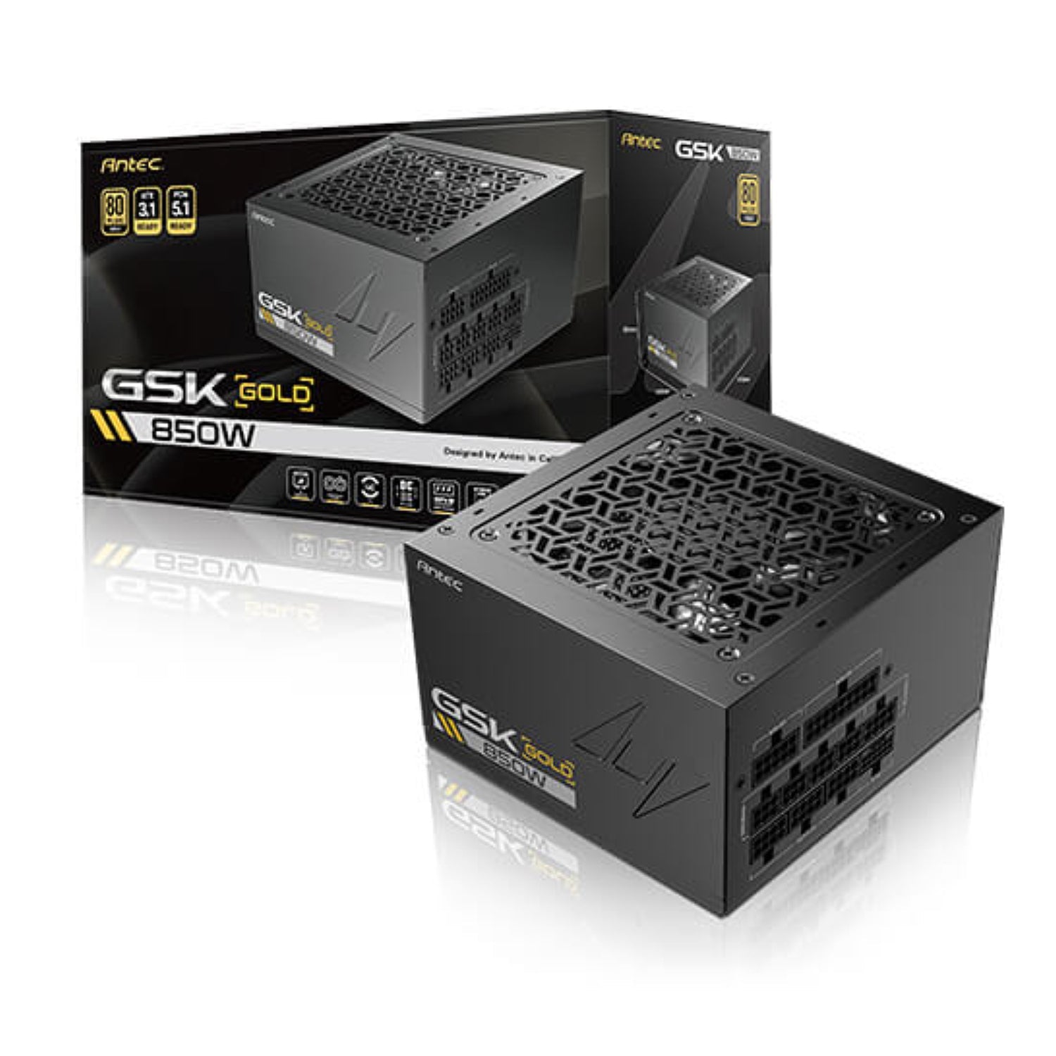 Antec PSU GSK 850W ATX3.1 80 + Gold Full Modular