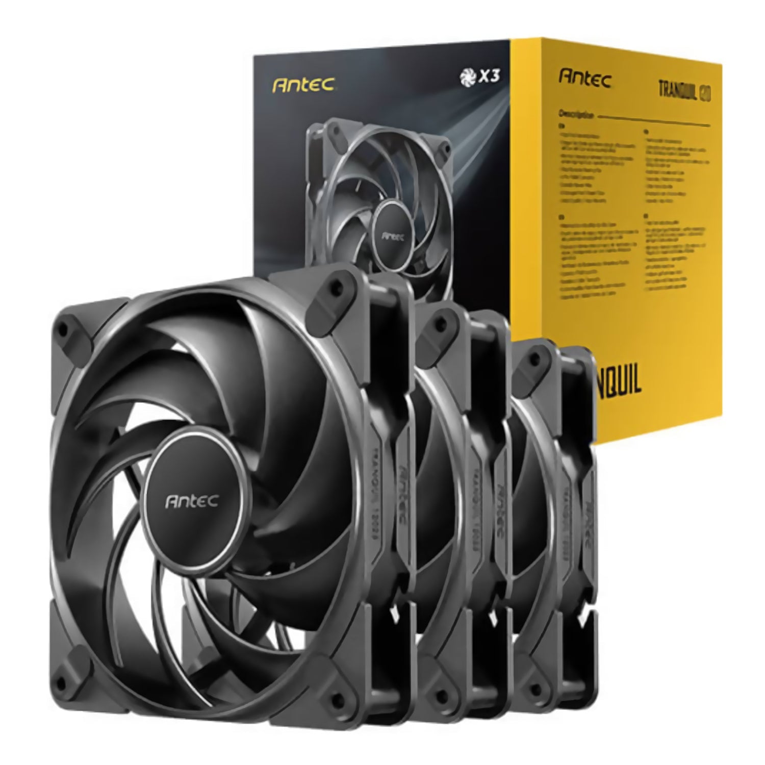 Antec Tranquil 120mm PWM x3 Fans