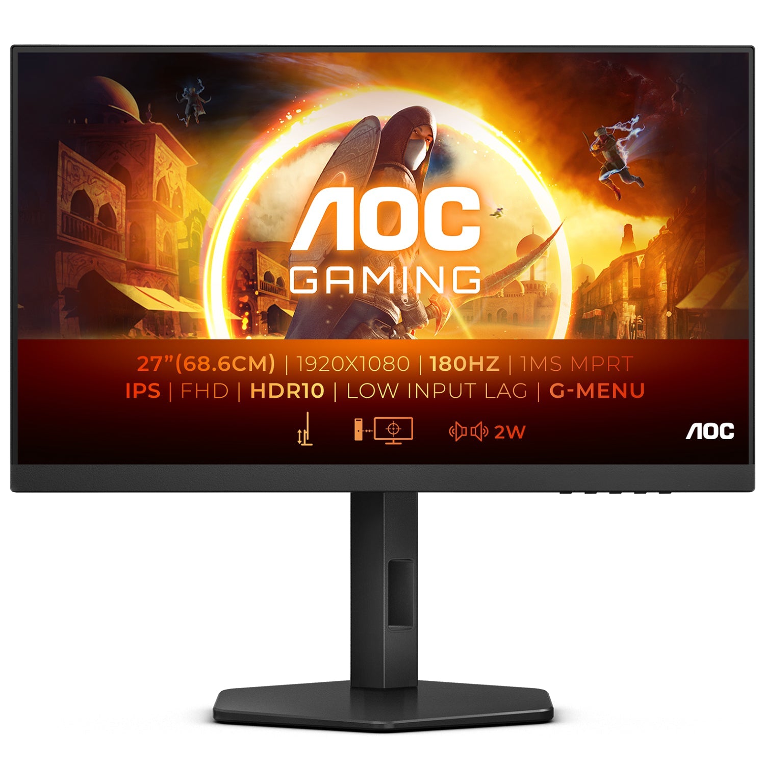 AOC 27’’ FHD 180Hz 0.5ms IPS Gaming Monitor