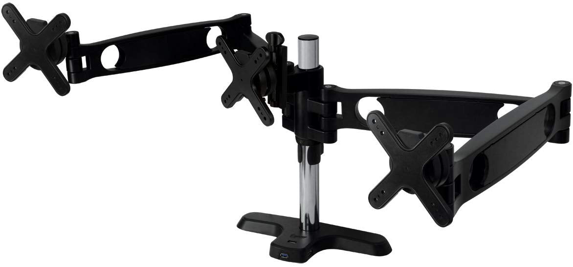 Arctic Z3 PRO Gen3 Desk Mount Triple Monitor with USB HUB Arm Black