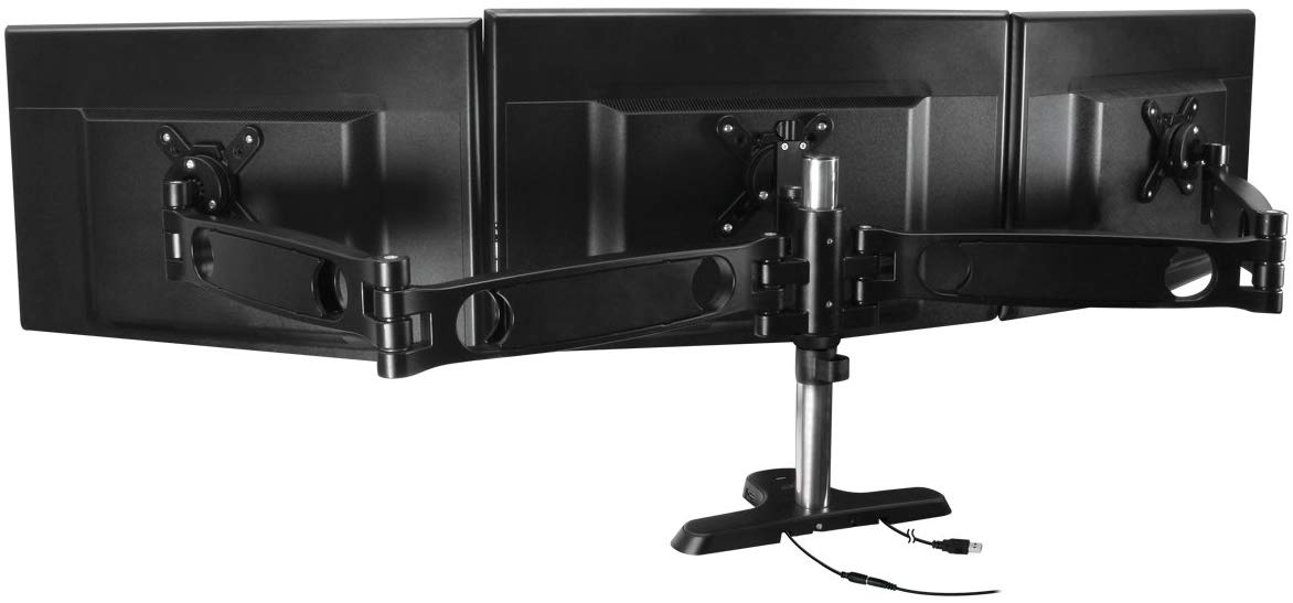 Arctic Z3 PRO Gen3 Desk Mount Triple Monitor with USB HUB Arm Black