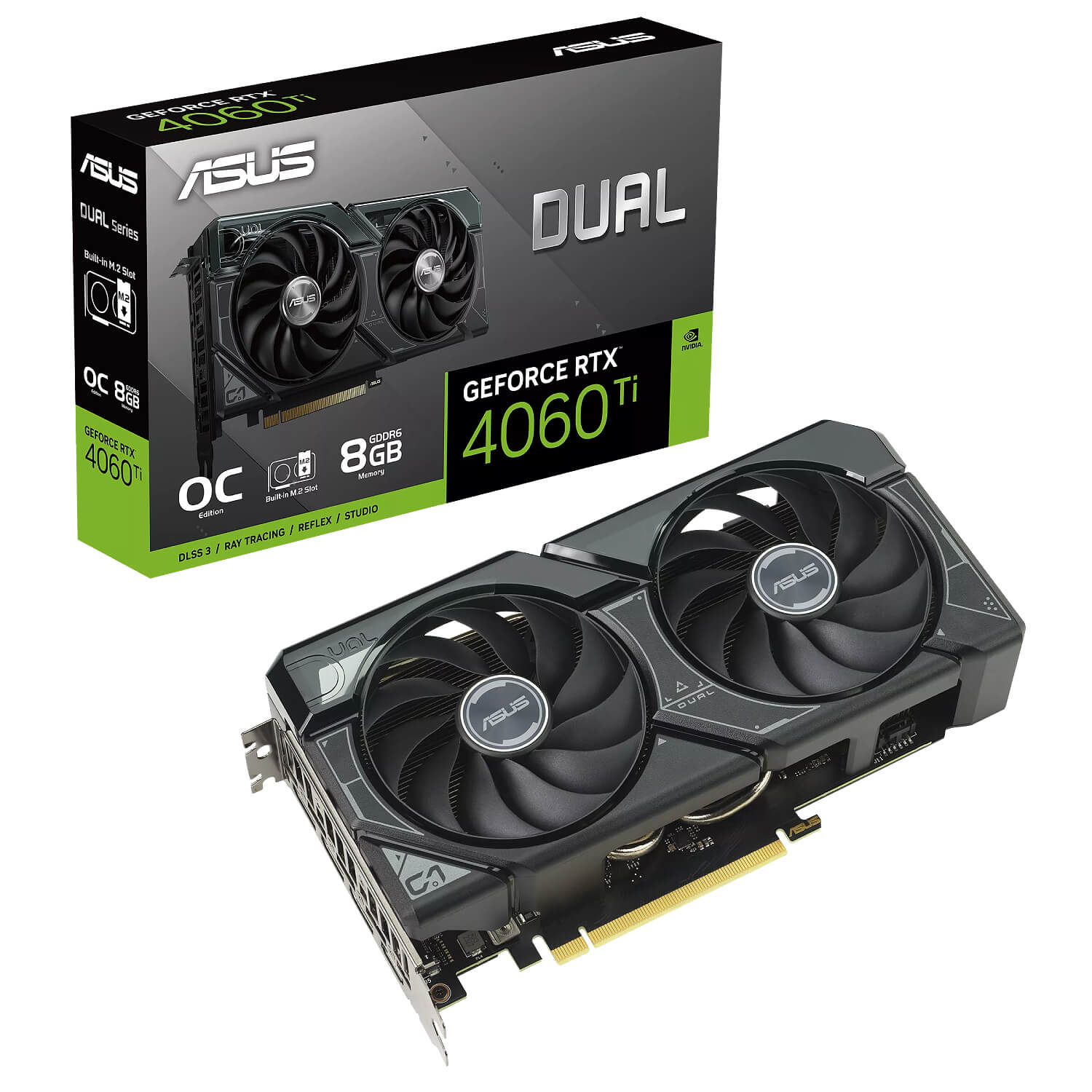 Asus Dual RTX 4060Ti SSD OC Edition 8GB GDDR6 – Cryptech