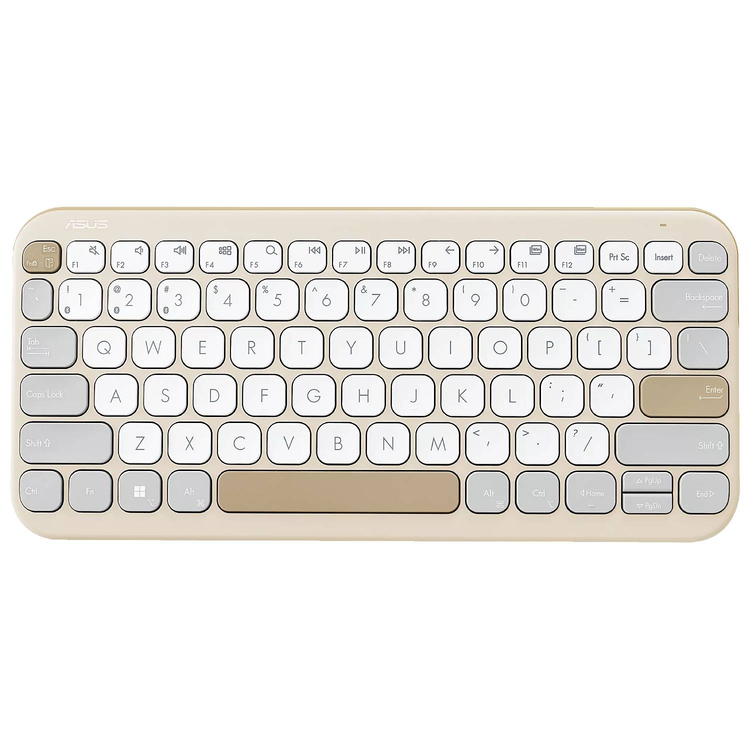 Asus Marshmallow KW100 Wireless Keyboard - Oat Milk