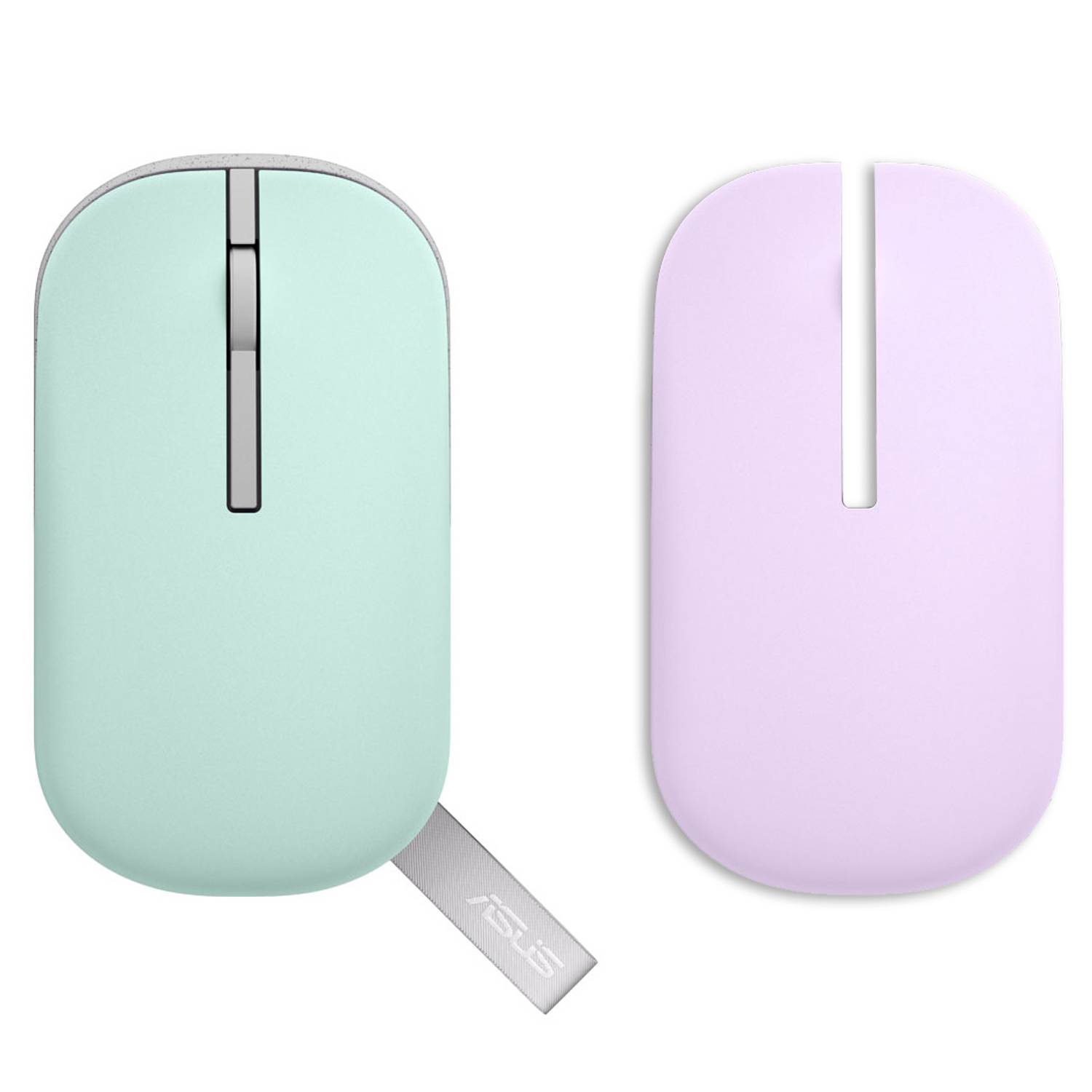 Asus MD100 Wireless Marshmallow Mouse - Lilac Mist Purple & Brave Green