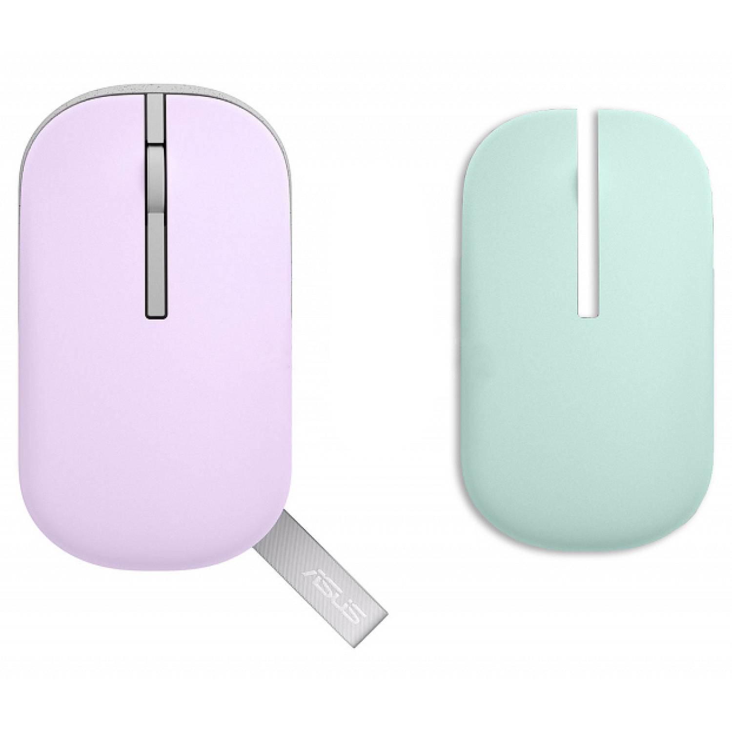 Asus MD100 Wireless Marshmallow Mouse - Lilac Mist Purple & Brave Green