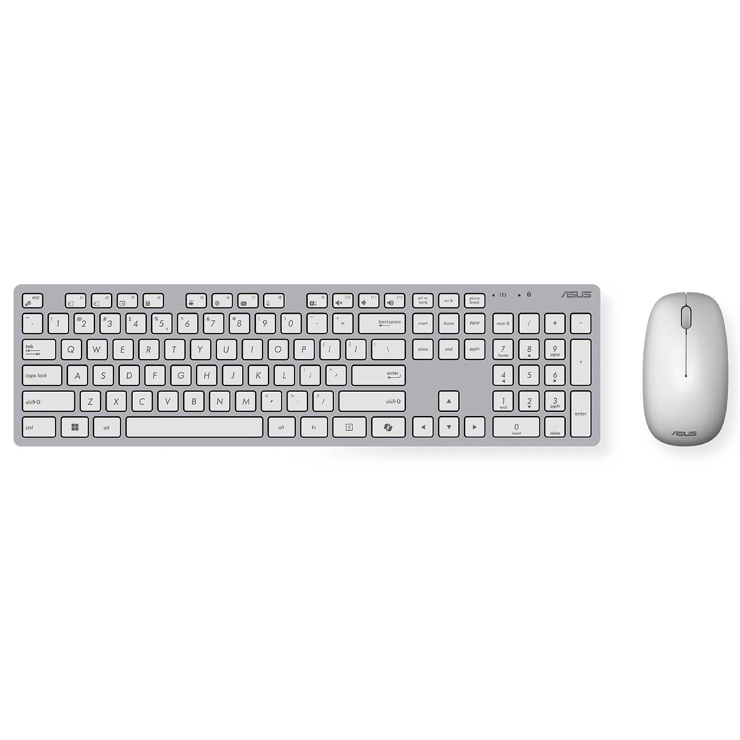 Asus W5000 Wireless Keyboard COPILOT and Mouse Set - White