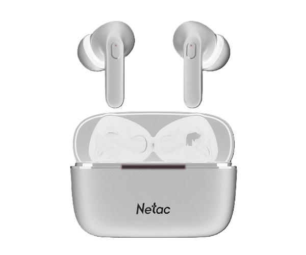 אוזניות NETAC LK65 Bluetooth 5.3 Up to 5.5Hrs Play White Stereo