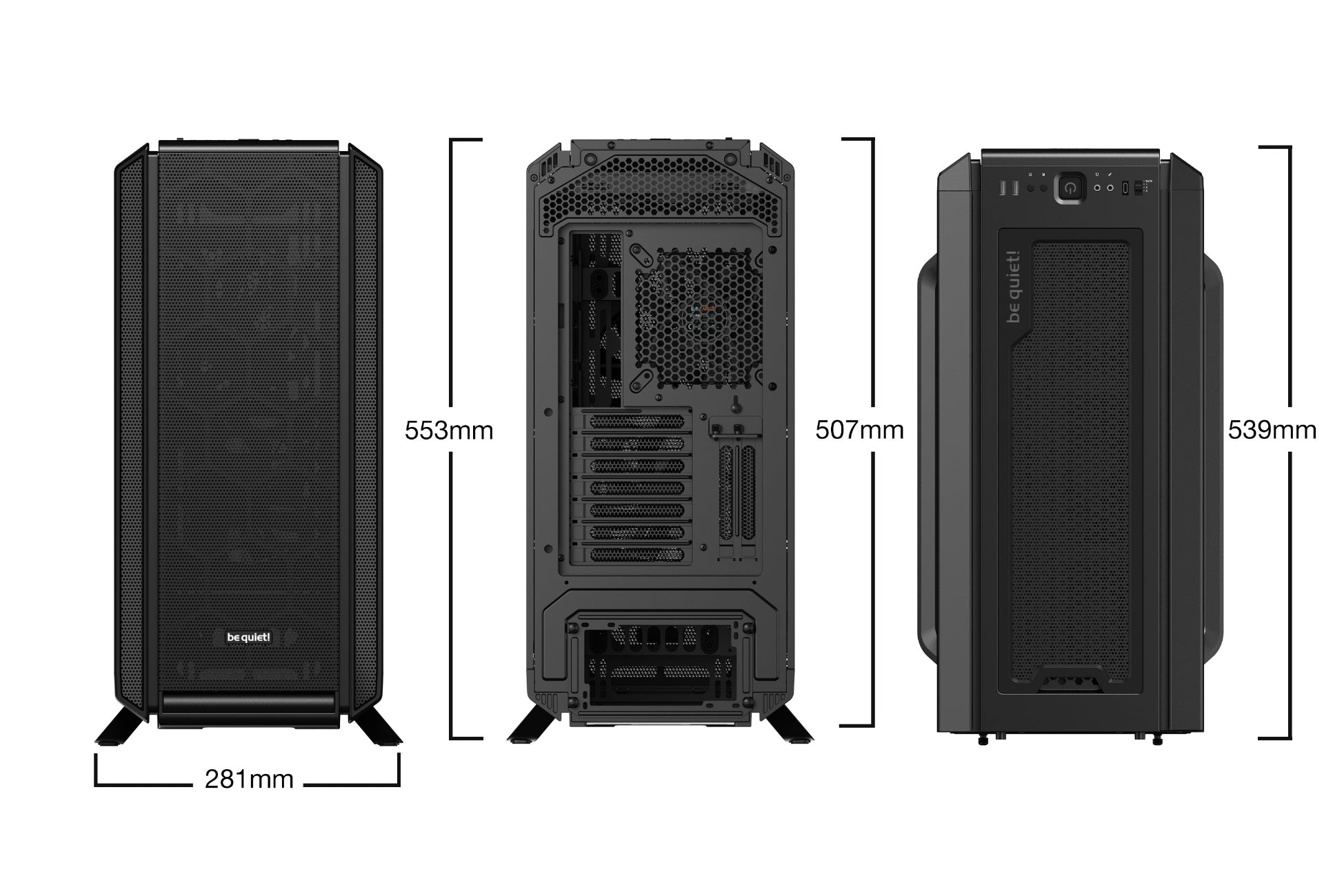 BE QUIET! CASE SILENT BASE 802 BLACK - Cryptech