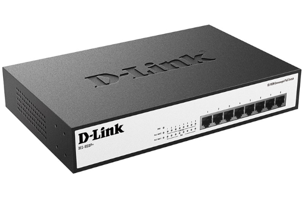 סוויץ&apos;  Metal 19( D-LINK 8-port POE 140W Gigabit unmanaged switch - Cryptech