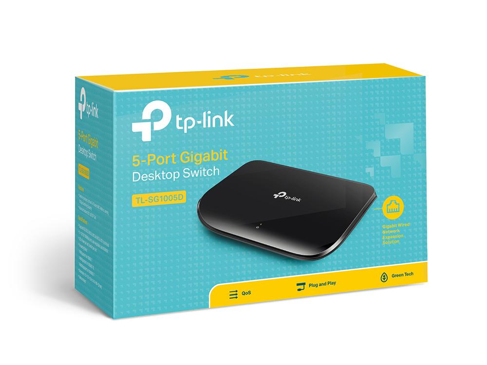 סוויץ’ TPLINK TL-SG1005D 5 Port SOHO Switch 1G