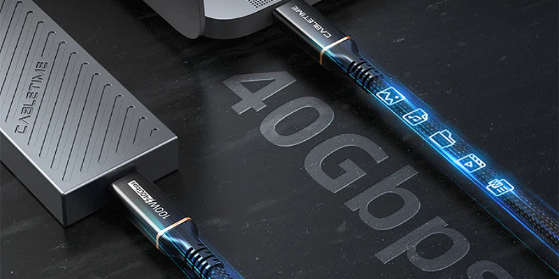 CABLETIME USB-C 4.0 8K/60Hz 40Gbps 100W 1m Cable – Cryptech