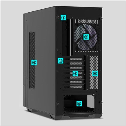 CASE ZALMAN ATX MID-TOWER Z10 DS Black