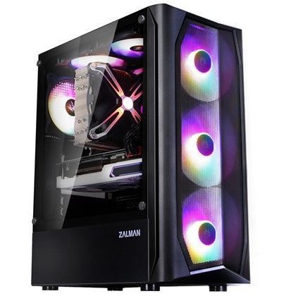 CASE ZALMAN MID TOWER N4 REV.1 RGB TEMPERED GLASS