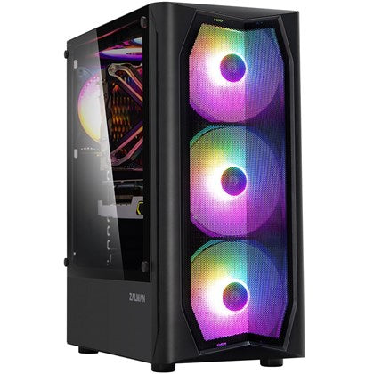 CASE ZALMAN MID TOWER N4 REV.1 RGB TEMPERED GLASS