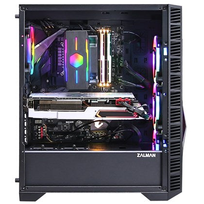 CASE ZALMAN MID TOWER N4 REV.1 RGB TEMPERED GLASS