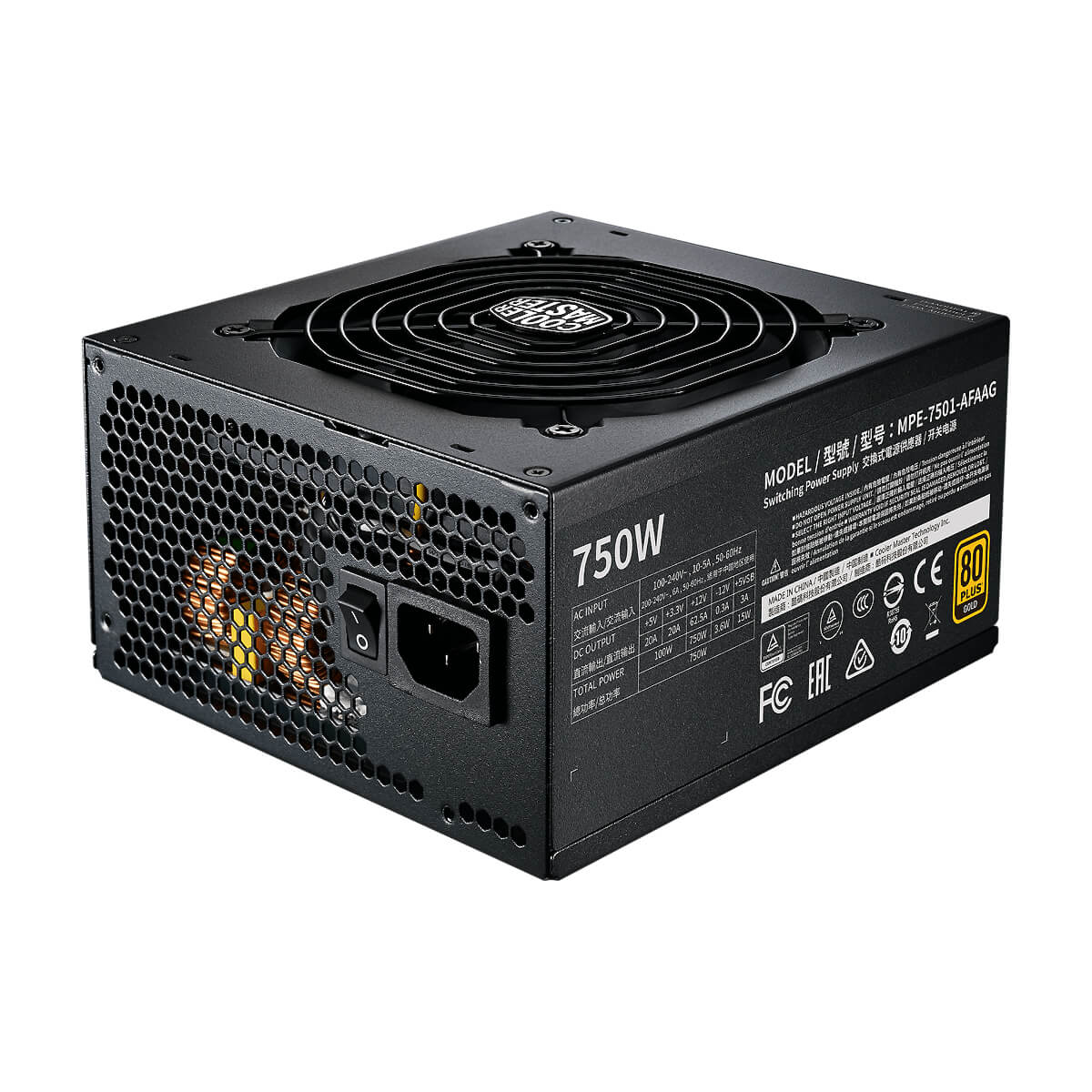 COOLERMASTER MWE GOLD 750W - V2 FULL MODULAR - Cryptech