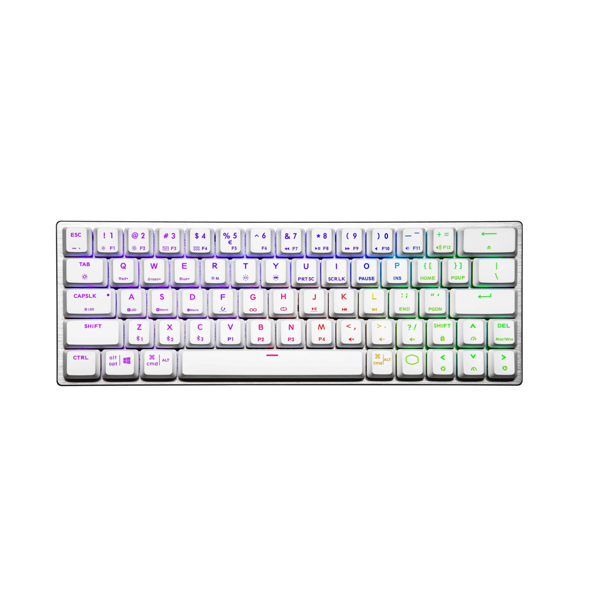 COOLERMASTER SK622 WIRELESS WHITE KEYBOARD - SWITH BLUE - Cryptech