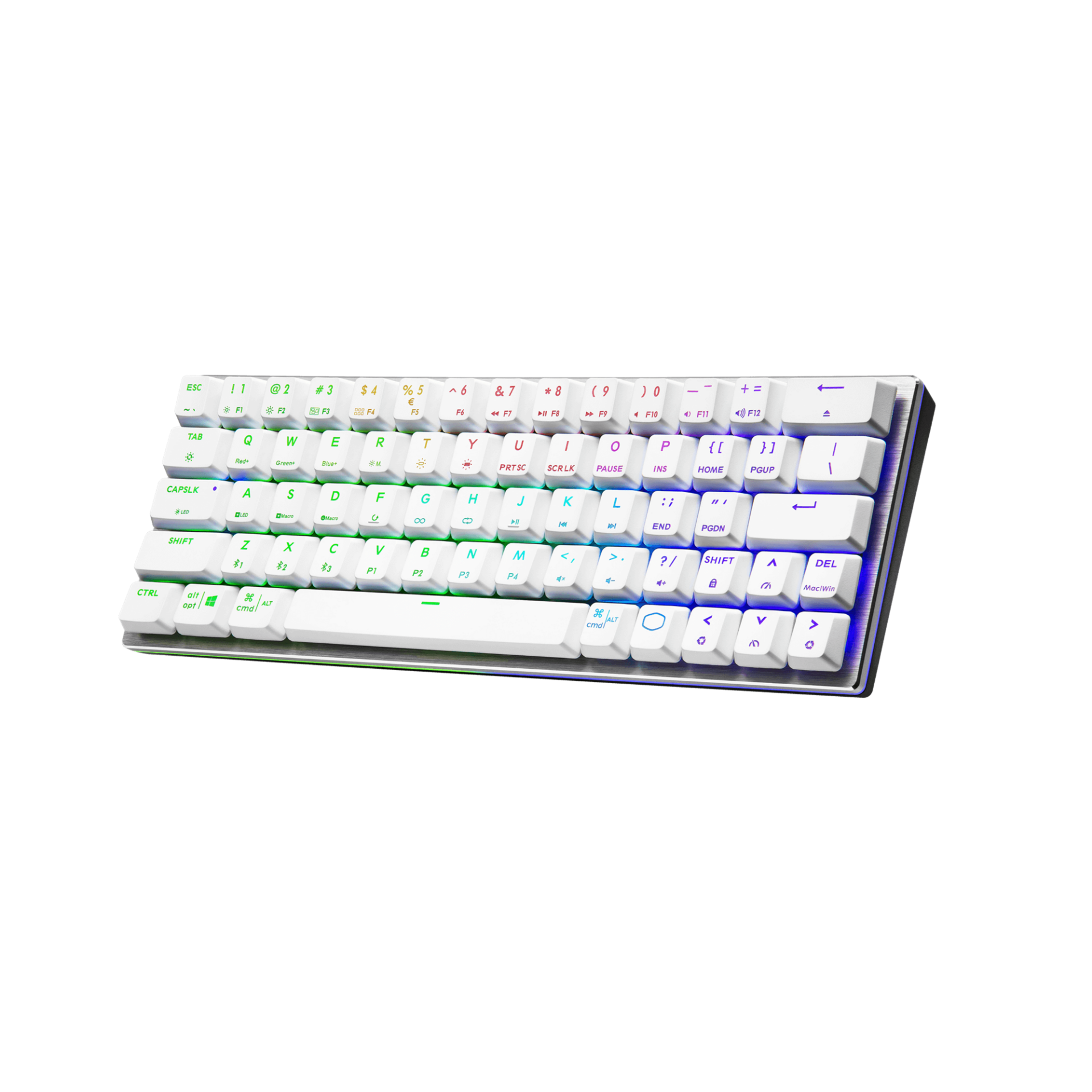 COOLERMASTER SK622 WIRELESS WHITE KEYBOARD - SWITH BLUE - Cryptech