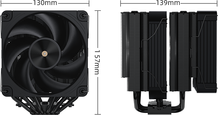 Coolleo Etian P60T ECO Black Edition V2 CPU Cooler