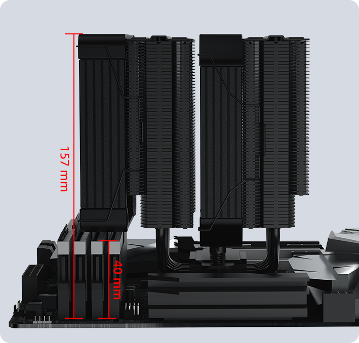 Coolleo Etian P60T ECO Black Edition V2 CPU Cooler