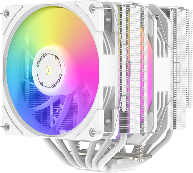 Coolleo Etian P60T Symphony V2 White CPU Cooler