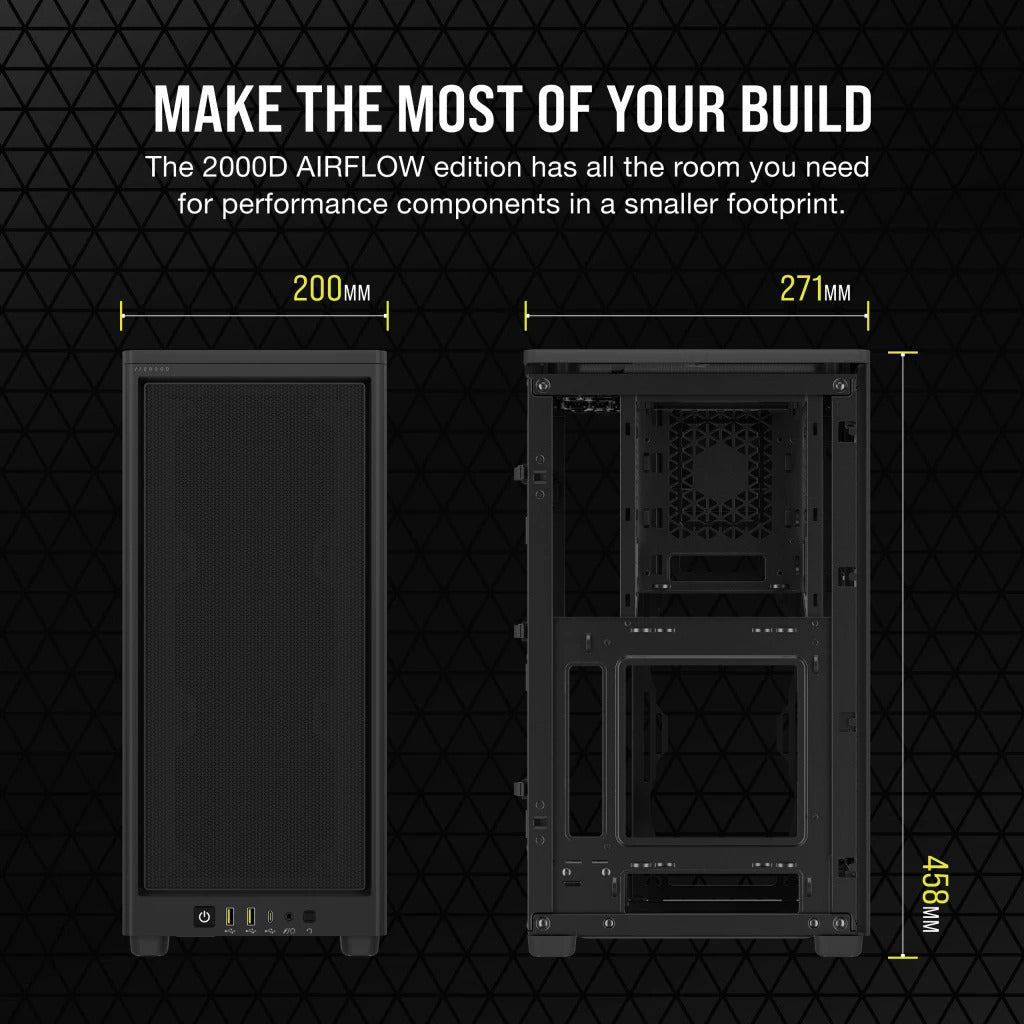 CORSAIR 2000D AIRFLOW MINI CASE BLACK - Cryptech